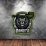 Bandits 6 - 56 Battery Sticker - 3.75" - Private Sticker