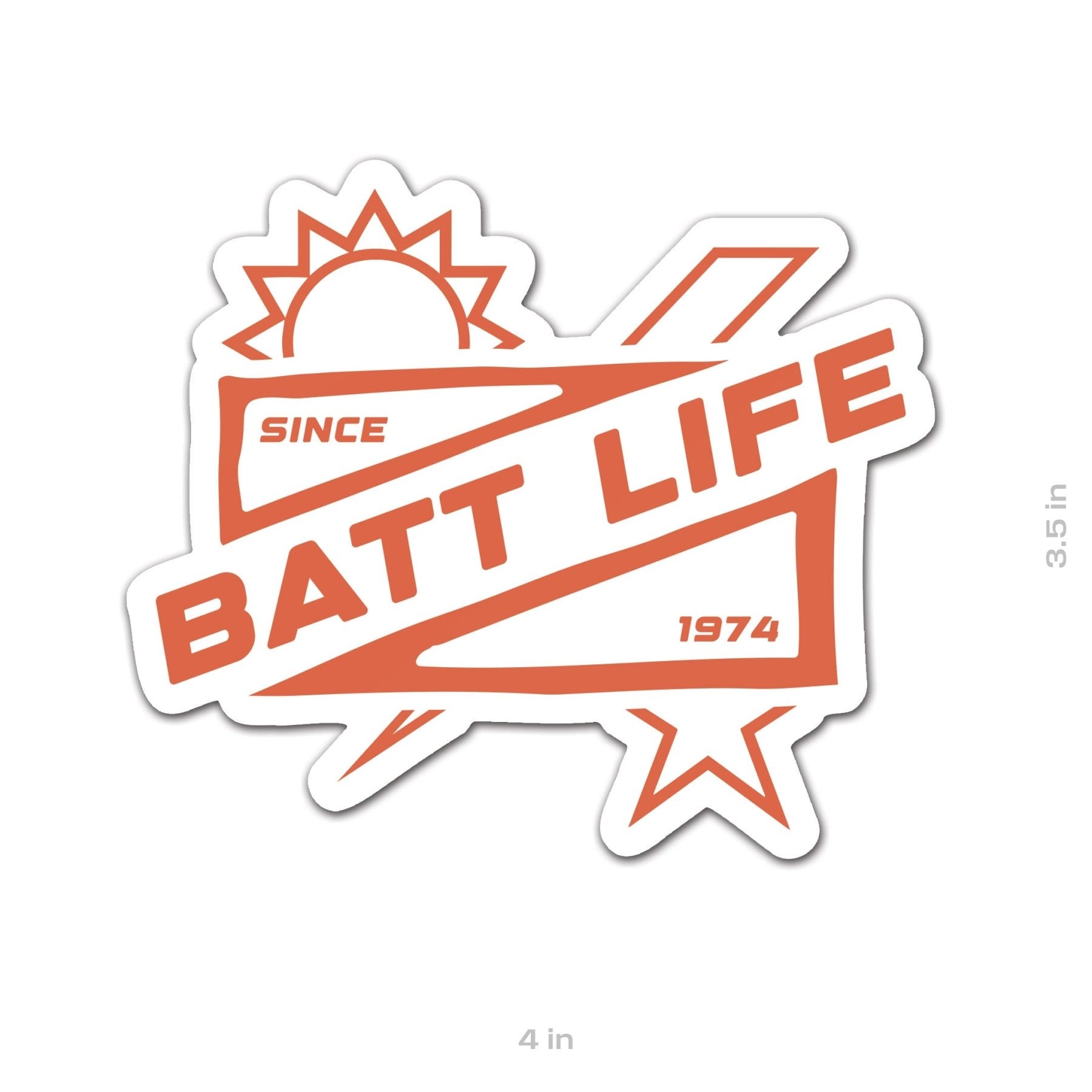 Batt Life Chest Sticker - 4" - Sticker