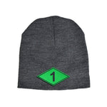 Battalion Diamond Green Leather Beanie - 1st Batt - Headwear