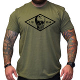 Battalion Skull Diamond 1974 - 84 - 3D Batt - Shirt