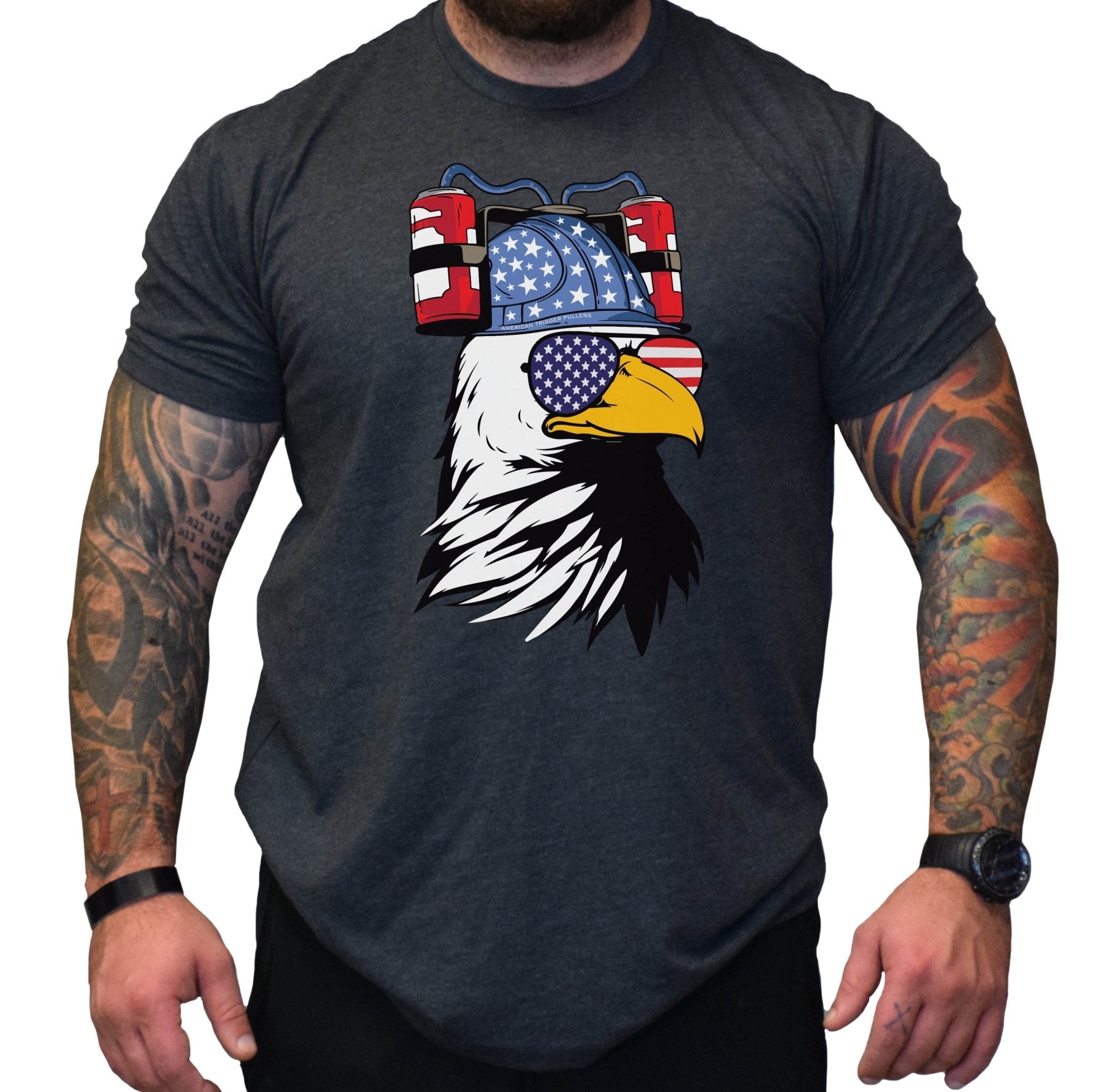 Beer Drinking Freedom Eagle - Small - Shirt