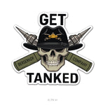 Berserker Co "Get Tanked" Sticker - 3.75" - Private Sticker