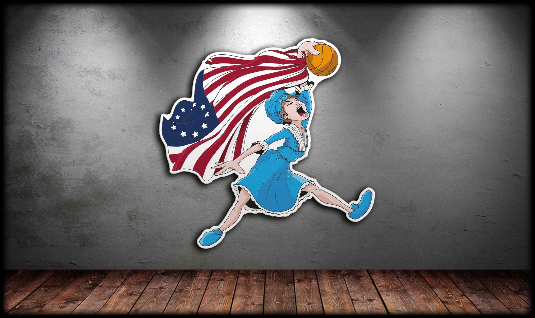 Betsy Ross Sticker - 3" - Sticker