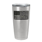 Black Multicam US Flag Tumbler - 20oz - Tumbler