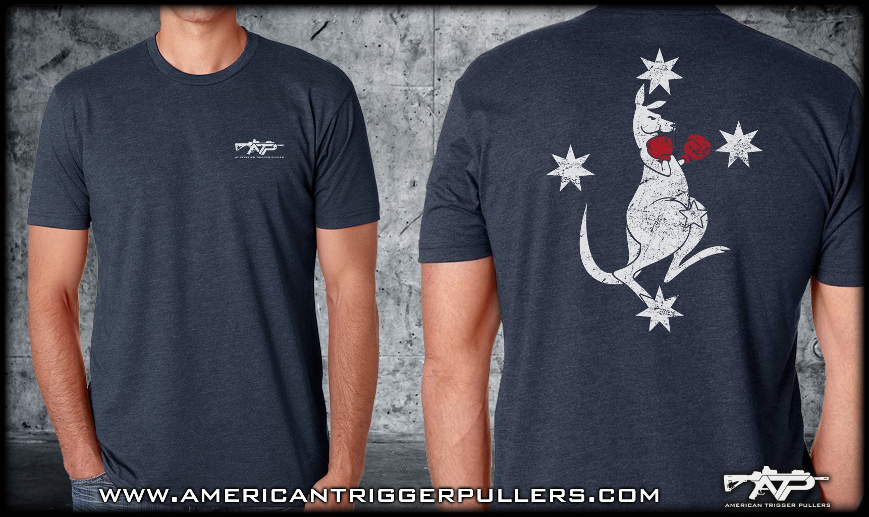 Boxing Kangaroo - Navy Heather - Archive