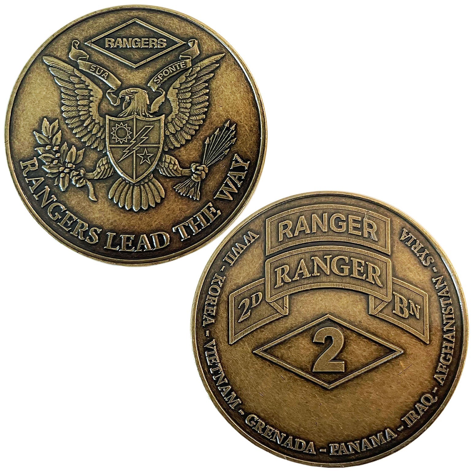 Bronze Ranger Battalion Carry Coin - 2D Battalion - Coin