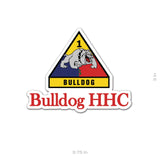 Bulldog HHC Crest Sticker - 3.75" - Private Sticker