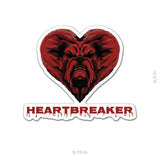 Bulldog HHC Heart Sticker - 3.75" - Private Sticker