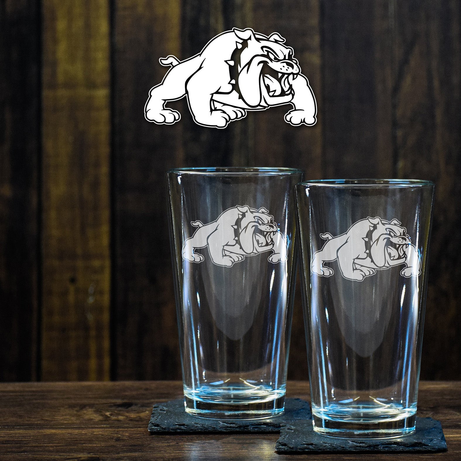 Bulldogs 3ABCT Pint Glass Set - Private Pint Glass