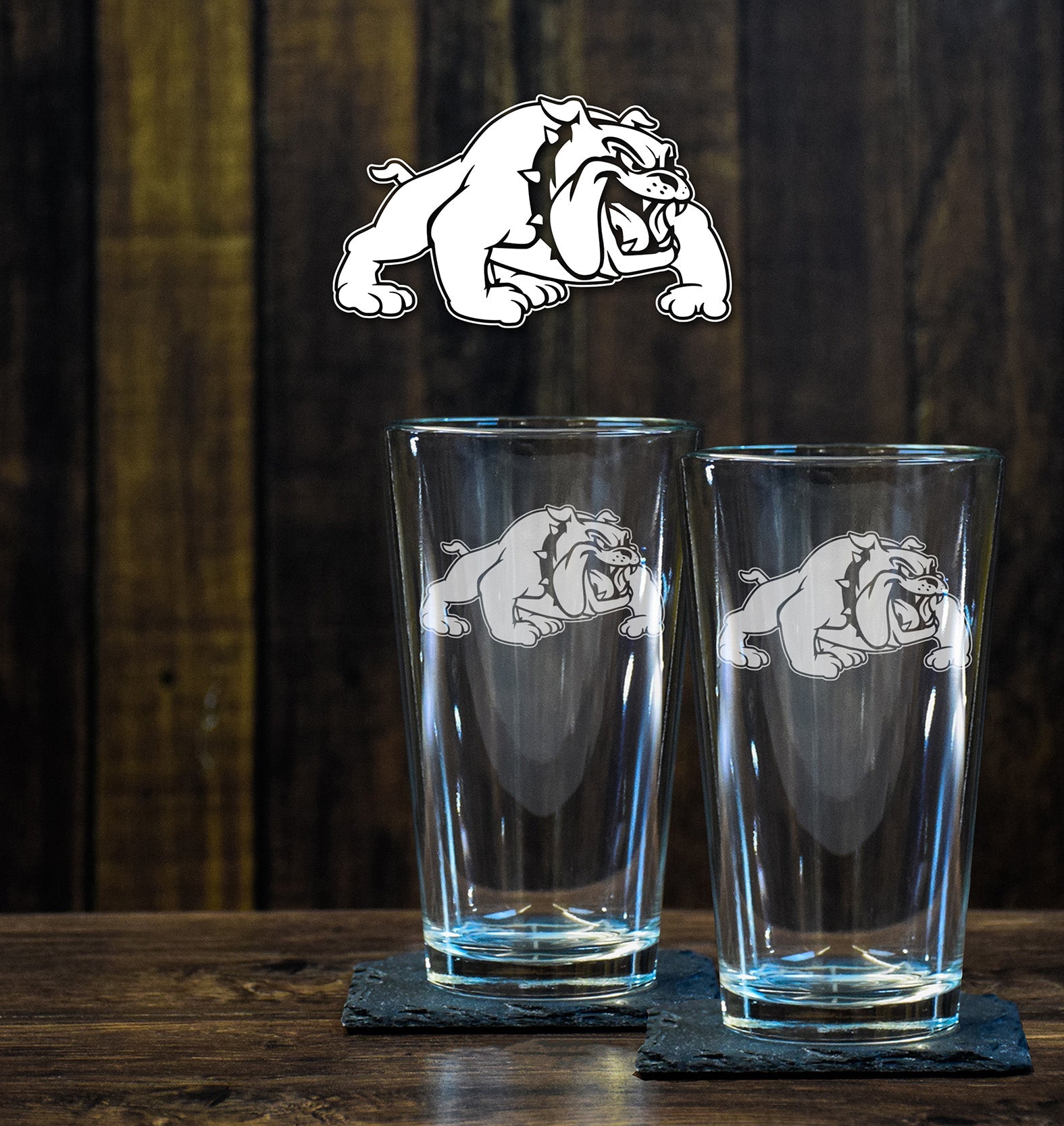 Bulldogs 3ABCT Pint Glass Set - Private Pint Glass