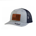 Bullet Flag Leather Snap - Back - Adjustable - Headwear