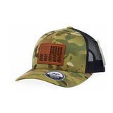 Bullet Flag Leather Snap - Back - Adjustable - Headwear