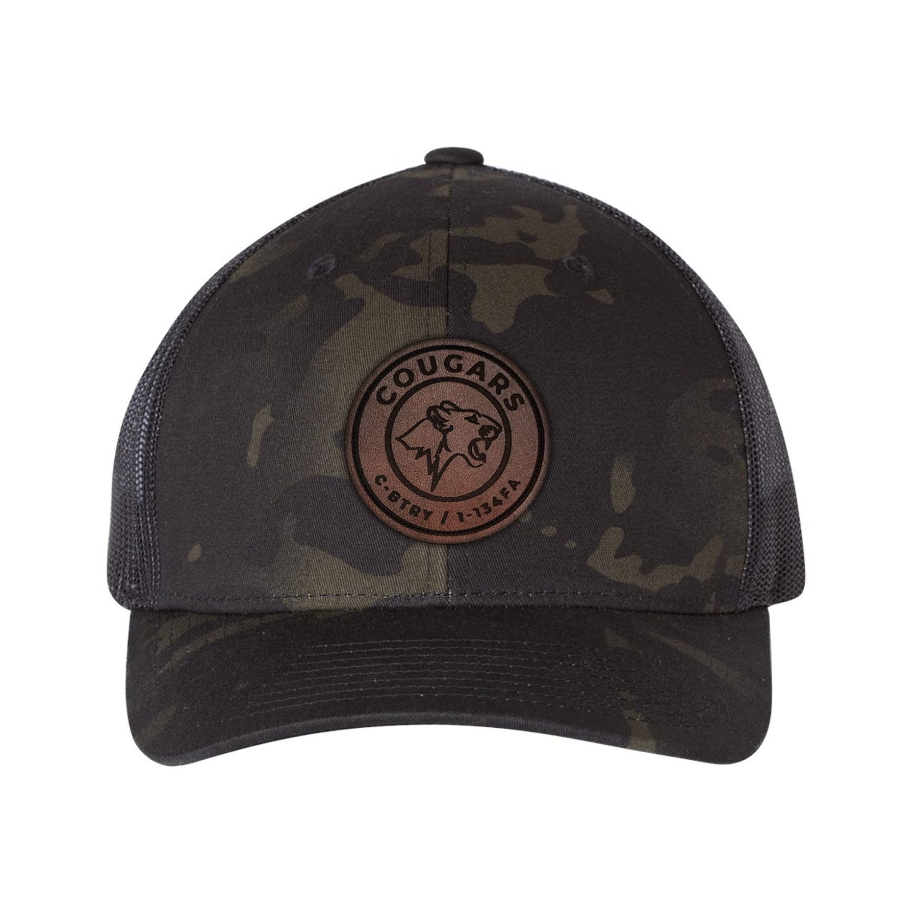 C Battery Cougars Leather Snap - Back - OSFA - Private Headwear