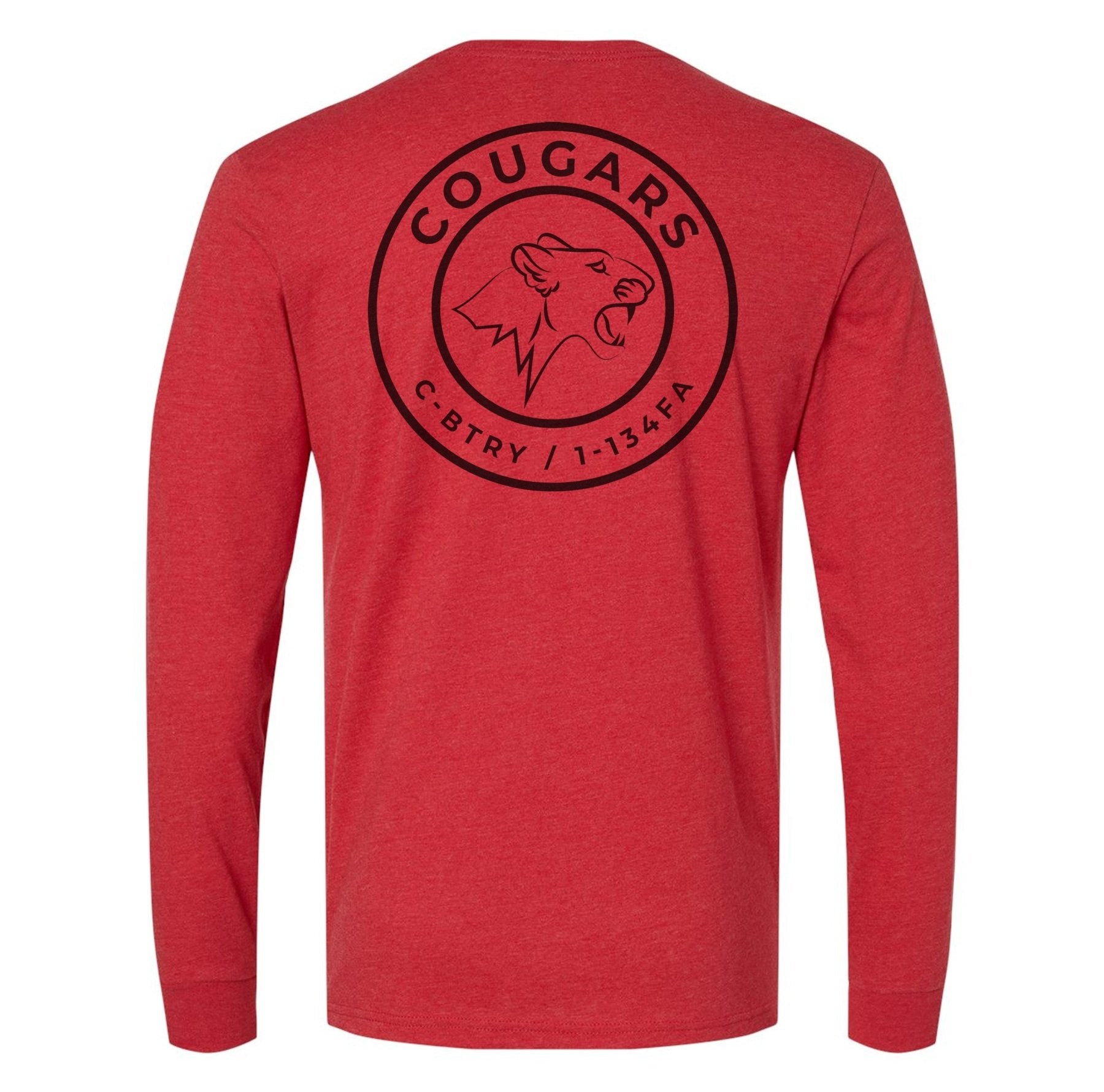 C Battery Cougars - Long Sleeve PT Shirt - Small - Private Long Sleeve Shirt