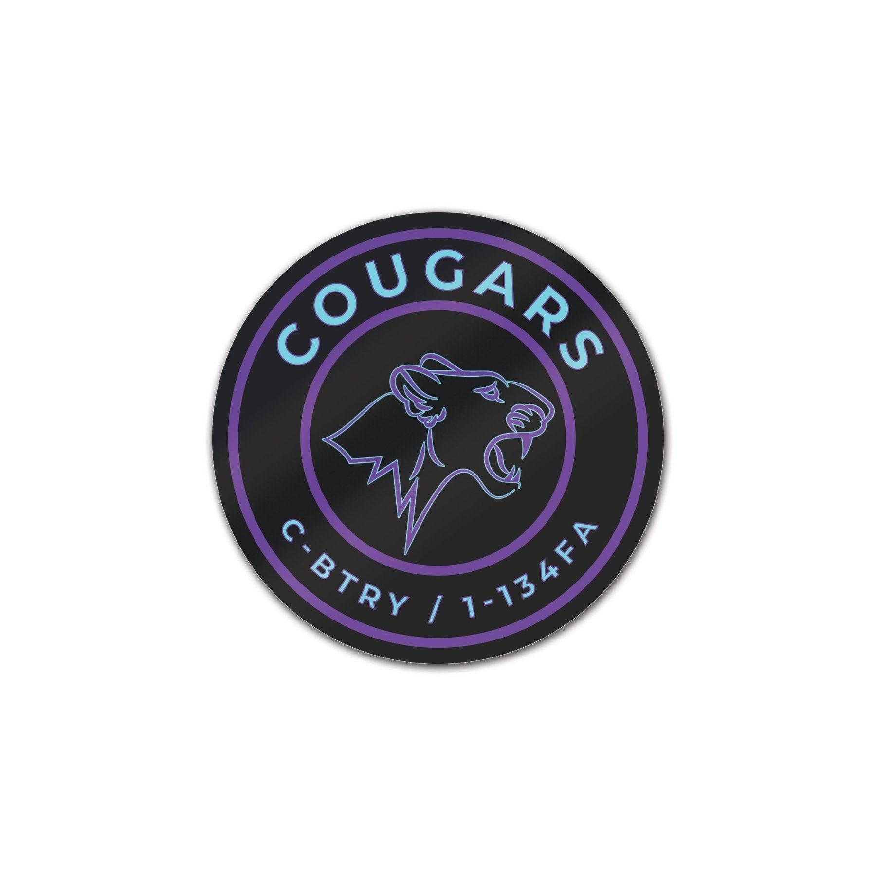 C Battery Cougars Sticker - 3.5" - Private Sticker