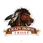 C TRP - 4 - 9 CAV "Crazy Horse" Sticker - 4" - Private Sticker