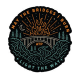 Campfire Bridges Sticker - 4" - Sticker