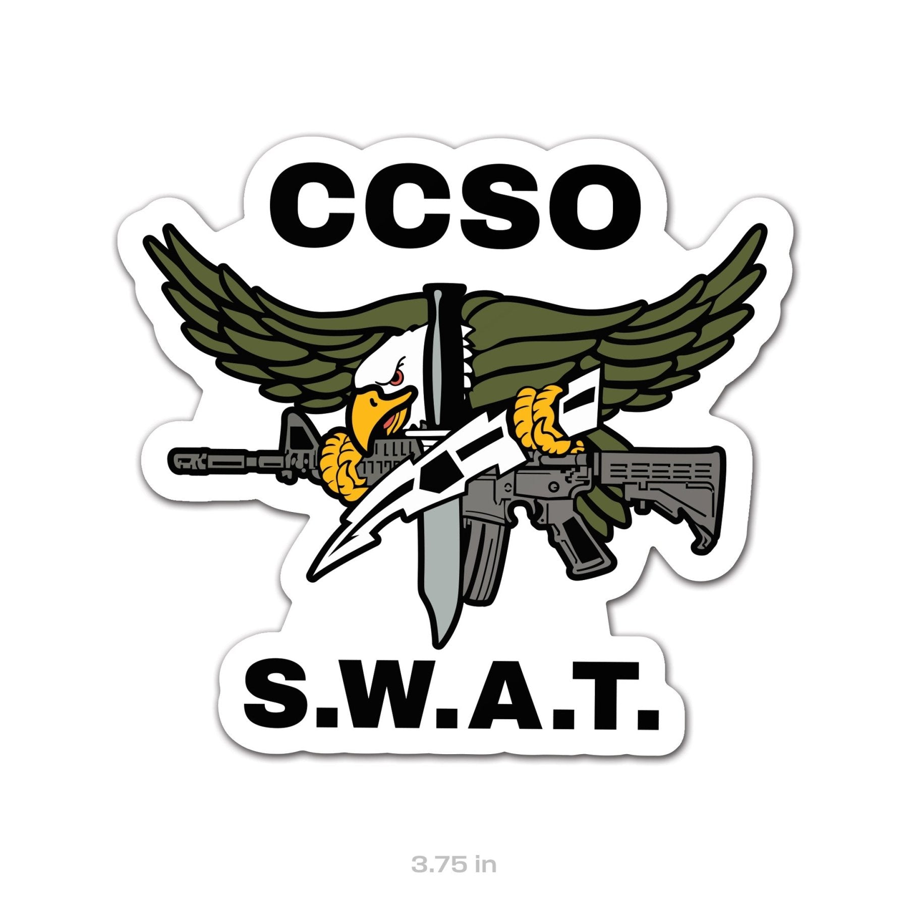 CCSO S.W.A.T. Eagle Sticker - 3.75" - Private Private Sticker