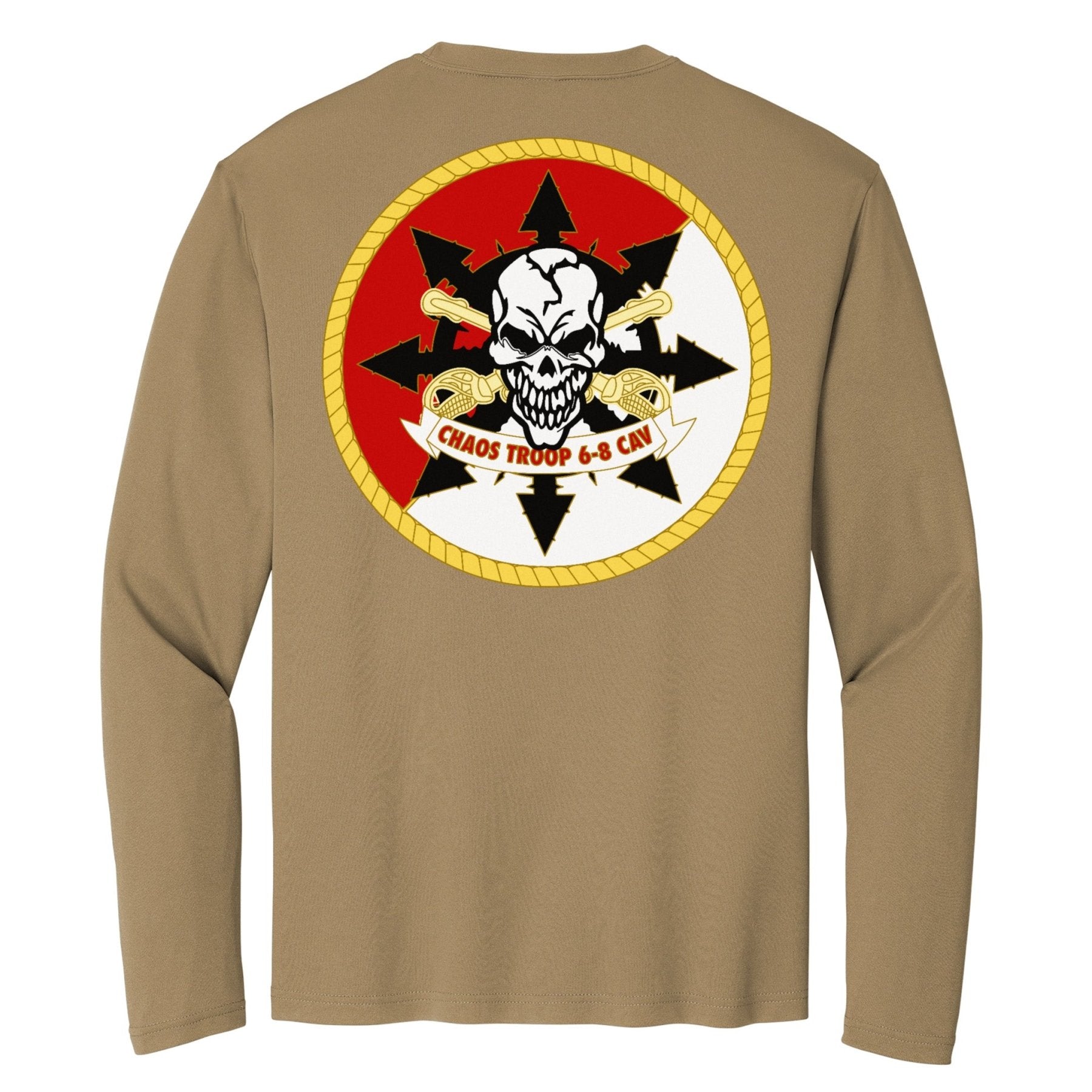 Chaos Troop 6 - 8 CAV Moisture Wicking Long Sleeve - Small - Private Performance Long Sleeve