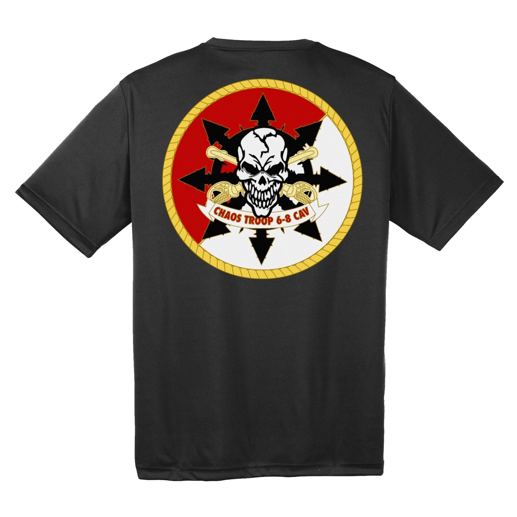 Chaos Troop 6 - 8 CAV Moisture Wicking Tee - Small - Private Performance Wear