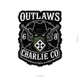 Charlie Outlaws COWBOY Sticker - 3.5" - Private Sticker
