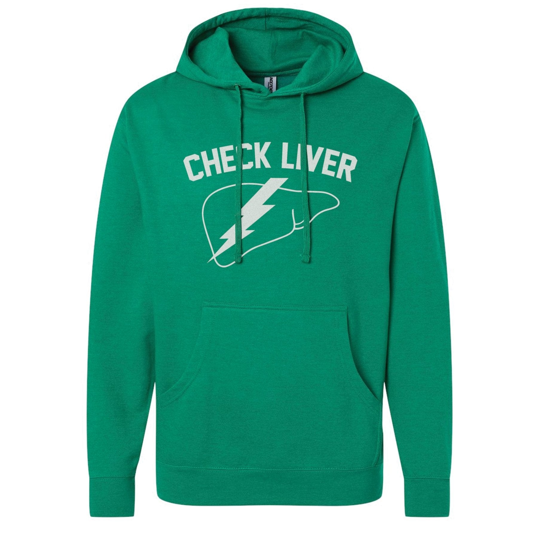 Check Liver Hoodie - Small - Hoodie