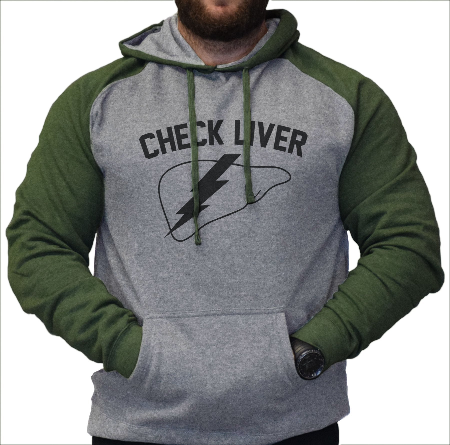 Check Liver Hoodie - Small - Hoodie