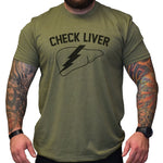 Check Liver Tee - Small - Shirt