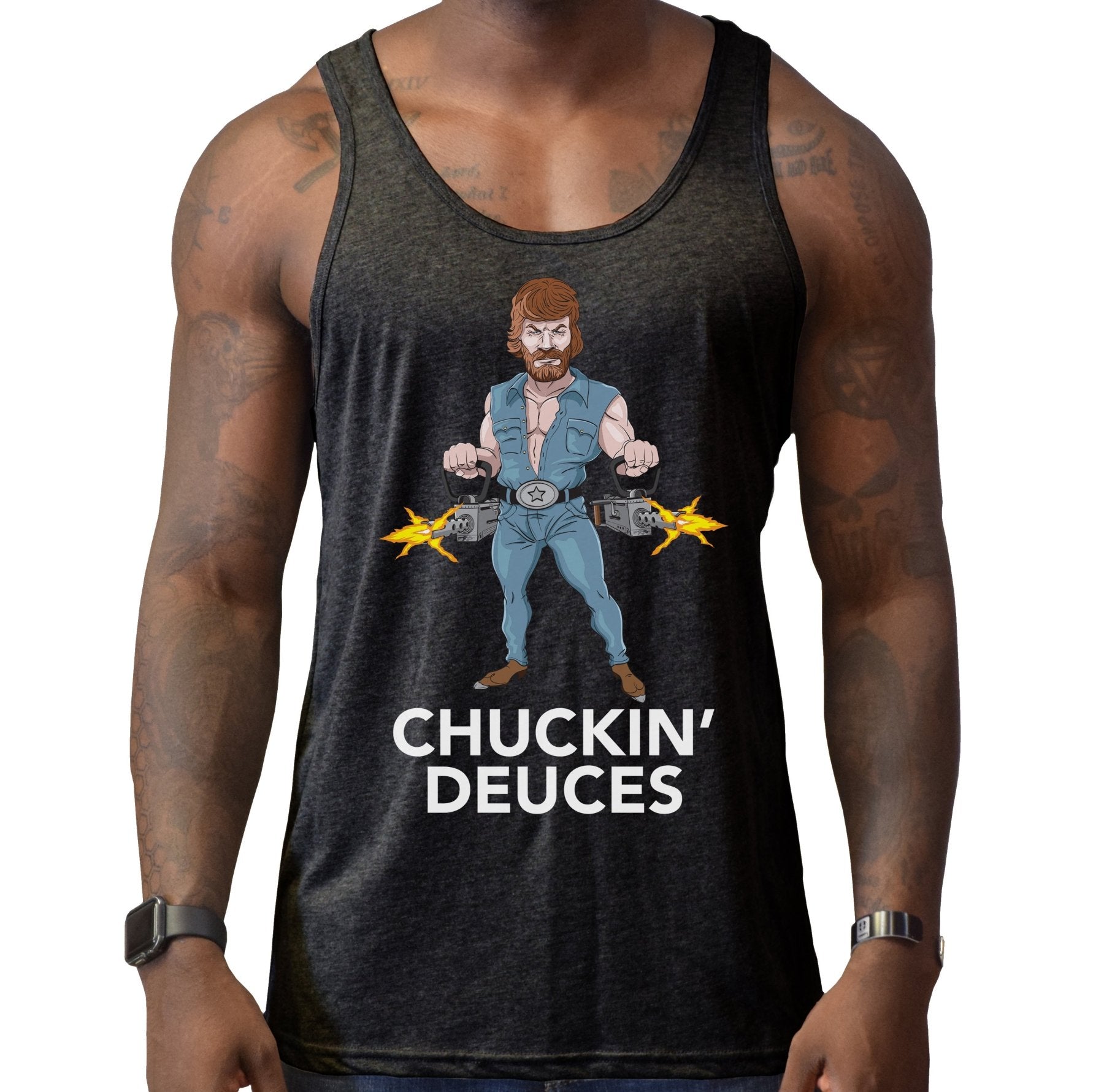 Chuckin' Deuces Tank - Small - Tank