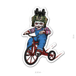 Chucky Tricycle Sticker - 4" - Sticker