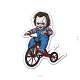 Chucky Tricycle Sticker - 4" - Sticker