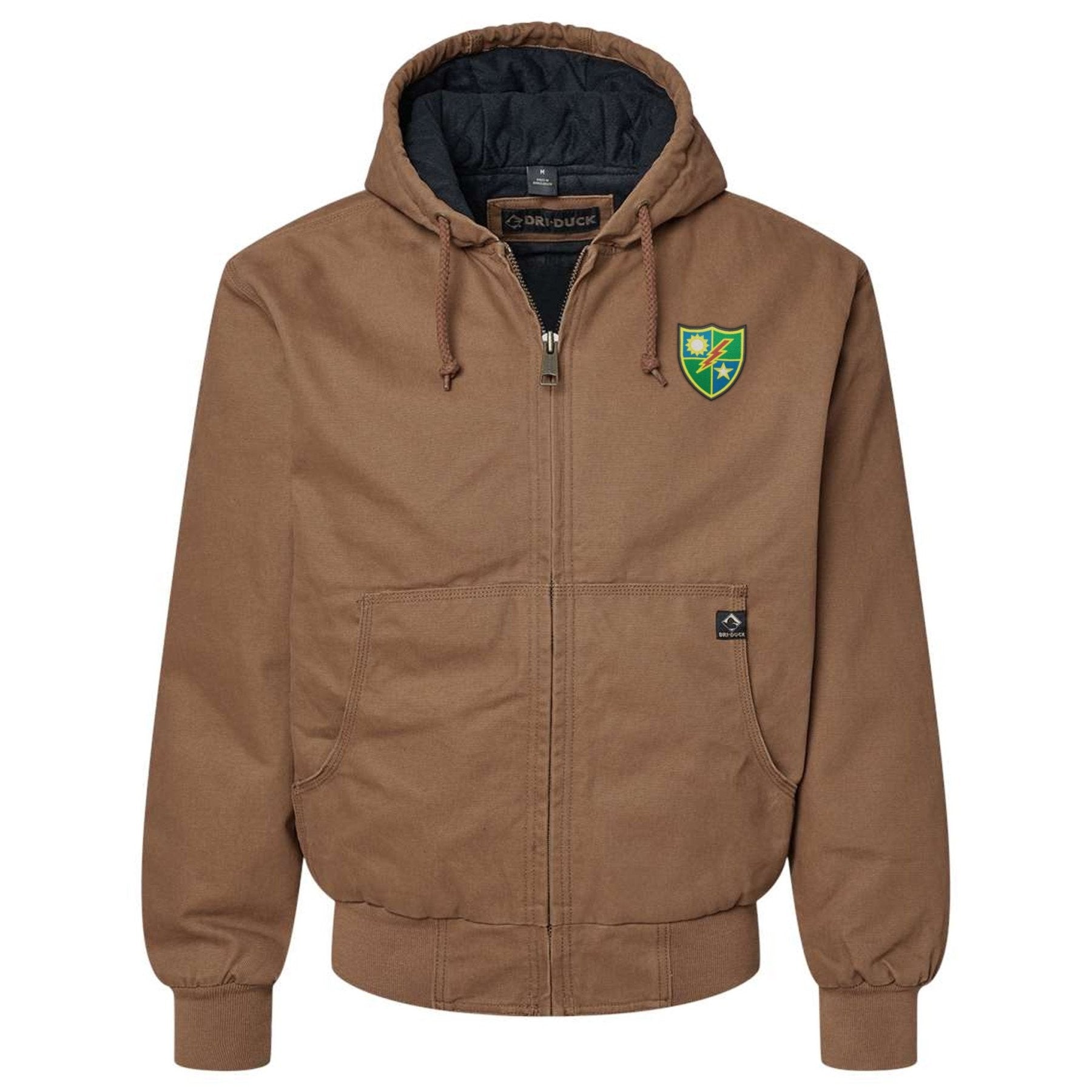 Color 75th DUI Embroidered Boulder Cloth™ Hooded Jacket - Small - Outerwear
