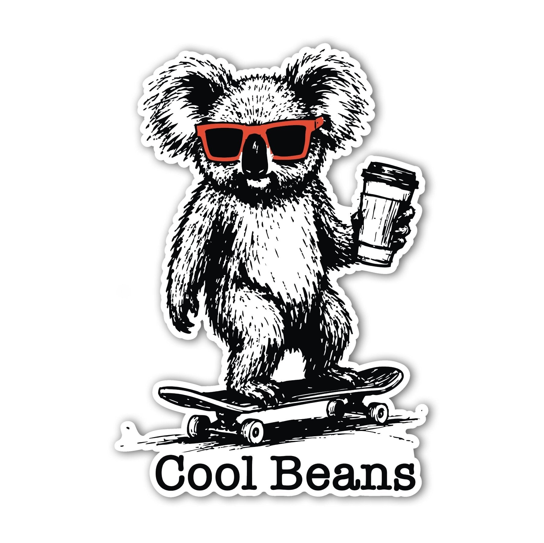 Cool Beans Sticker - 4" - Sticker