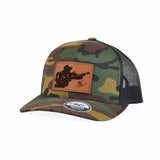 Country Warfighter Leather Snap - Back - Adjustable - Headwear