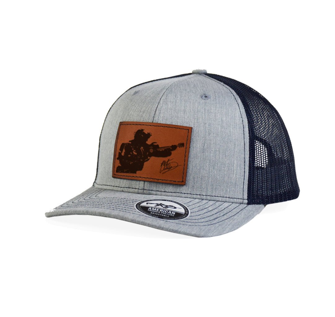 Country Warfighter Leather Snap - Back - Adjustable - Headwear