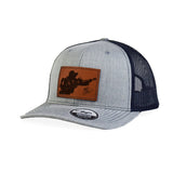 Country Warfighter Leather Snap - Back - Adjustable - Headwear