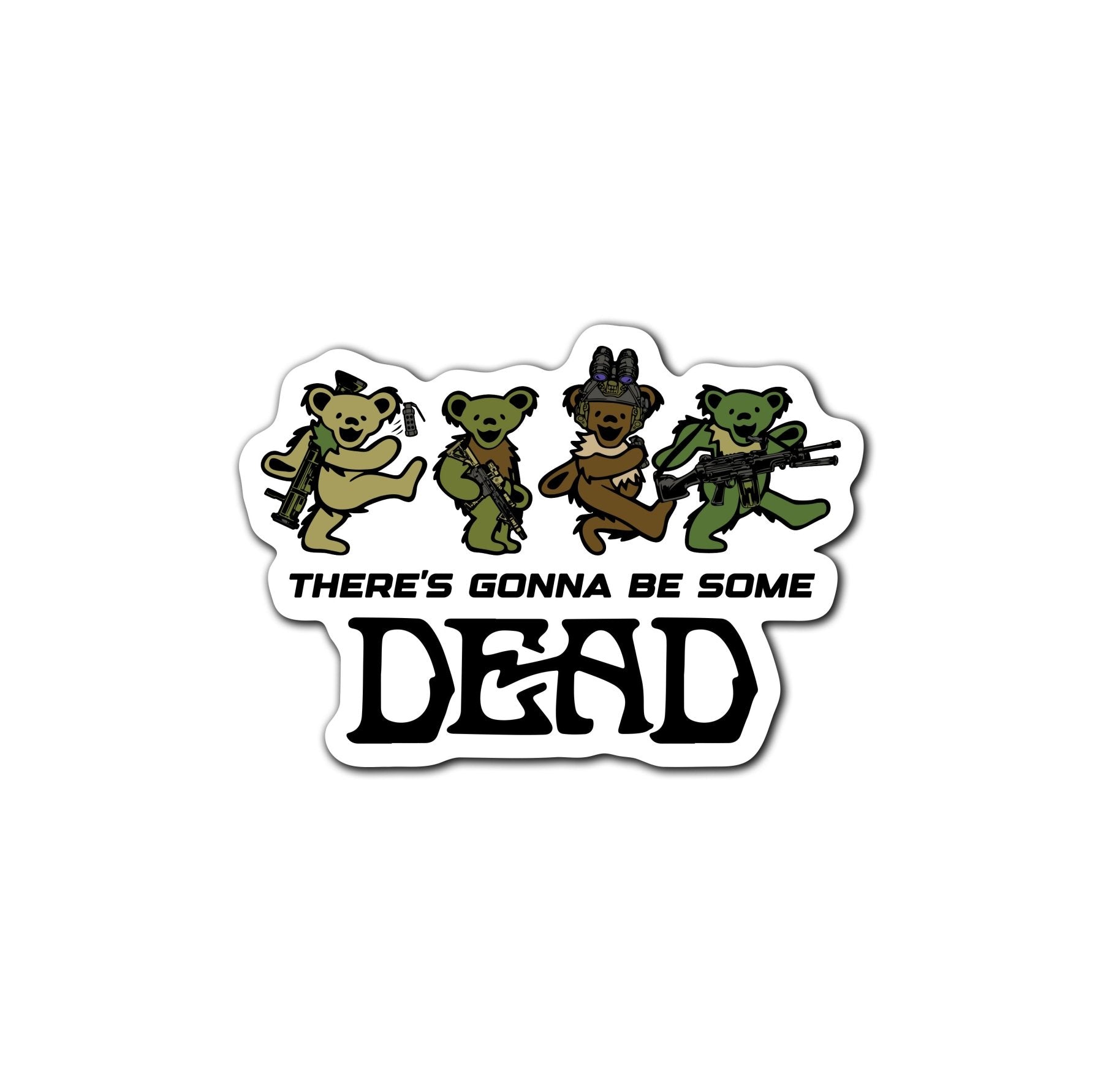 CQB Dead Bears Sticker - 3.75" - Sticker