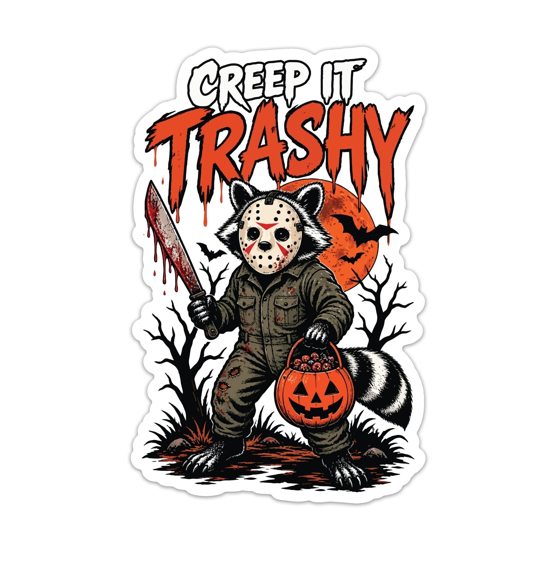 Creep It Trashy Sticker - 4" - Sticker