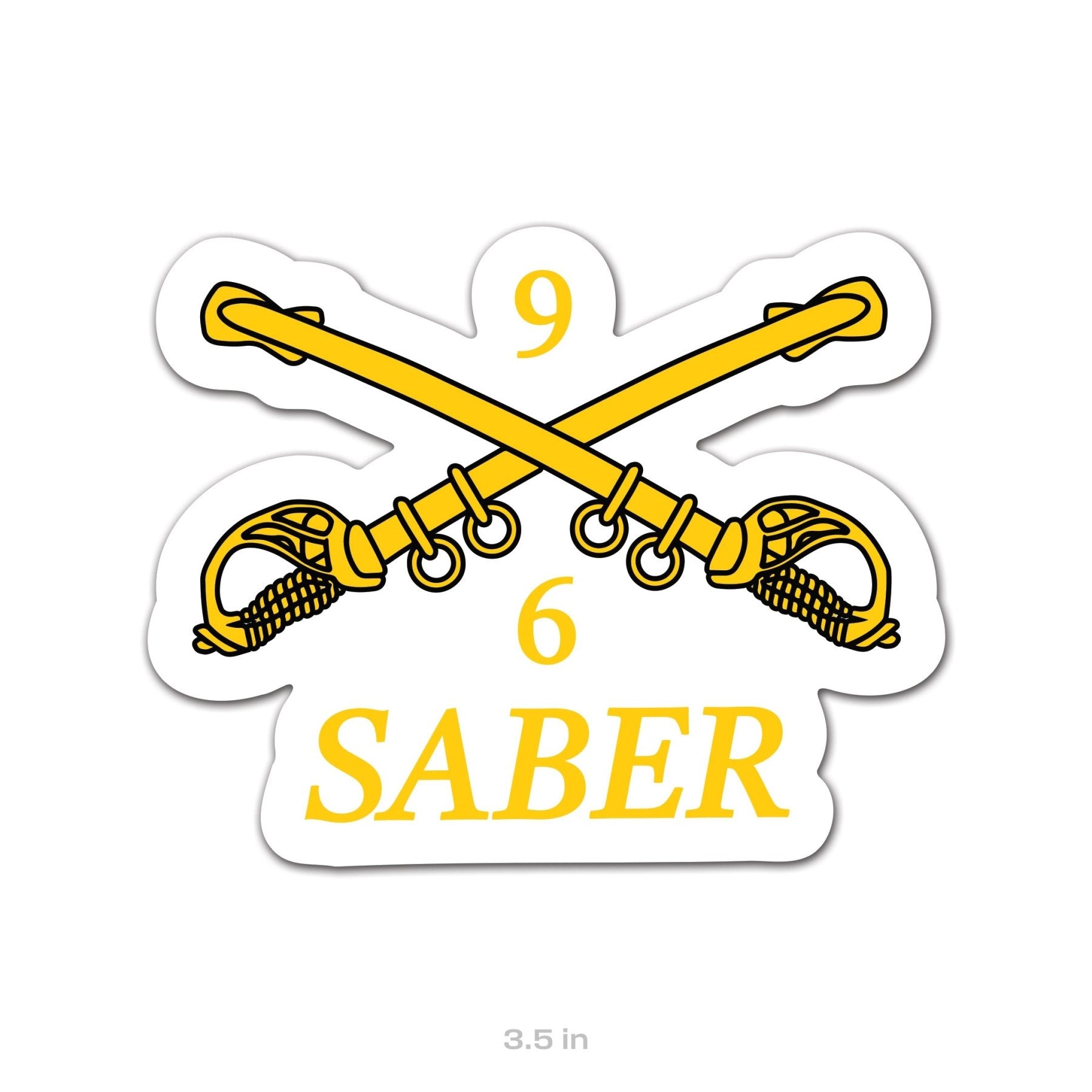 Cross Sabers Sticker - 3.5" - Private Sticker