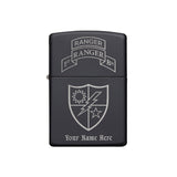 Custom 75th Ranger Regiment Lighter - Matte Black - Lighter