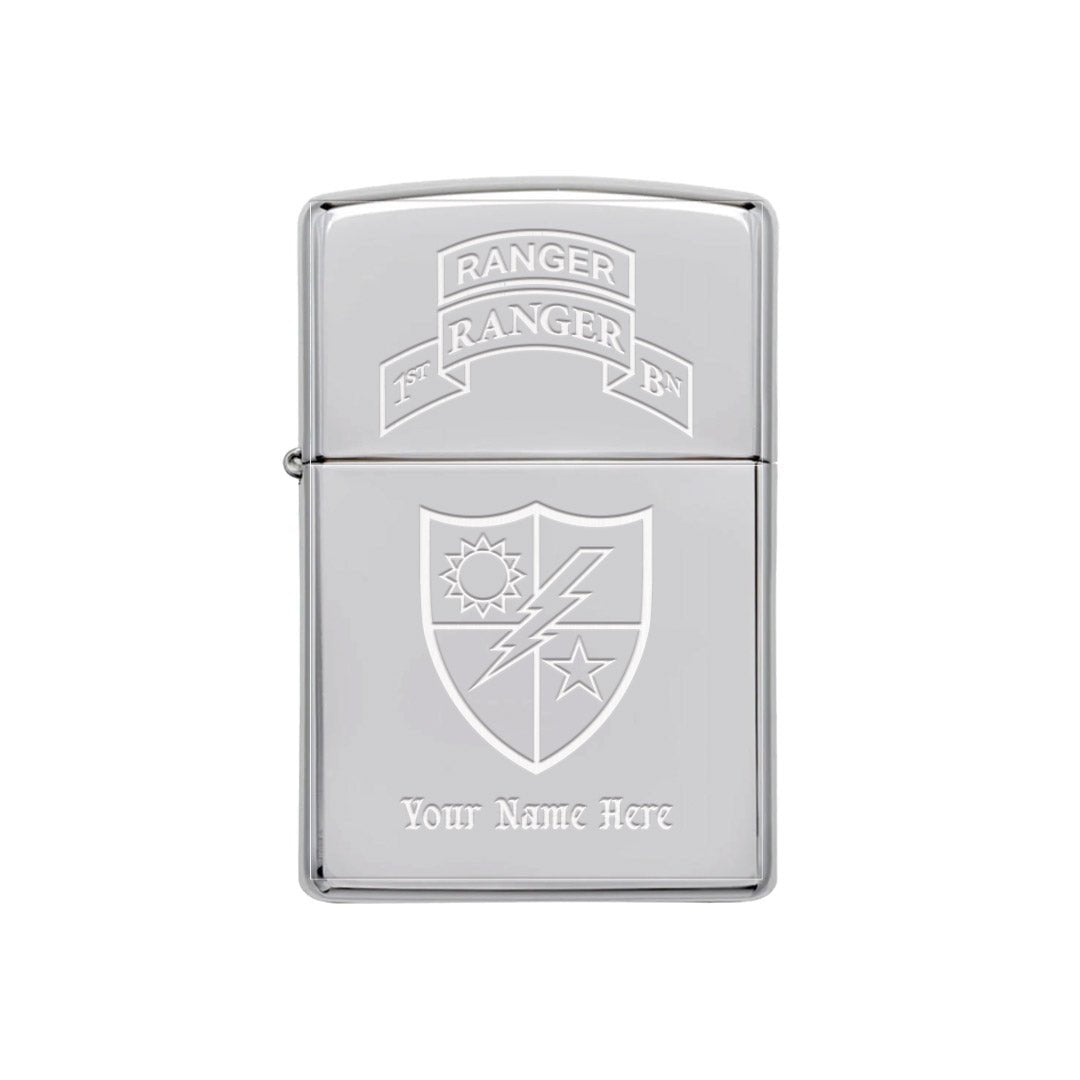 Custom 75th Ranger Regiment Lighter - Chrome - Lighter