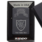Custom 75th Ranger Regiment Lighter - Matte Black - Lighter