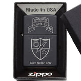 Custom 75th Ranger Regiment Lighter - Matte Black - Lighter
