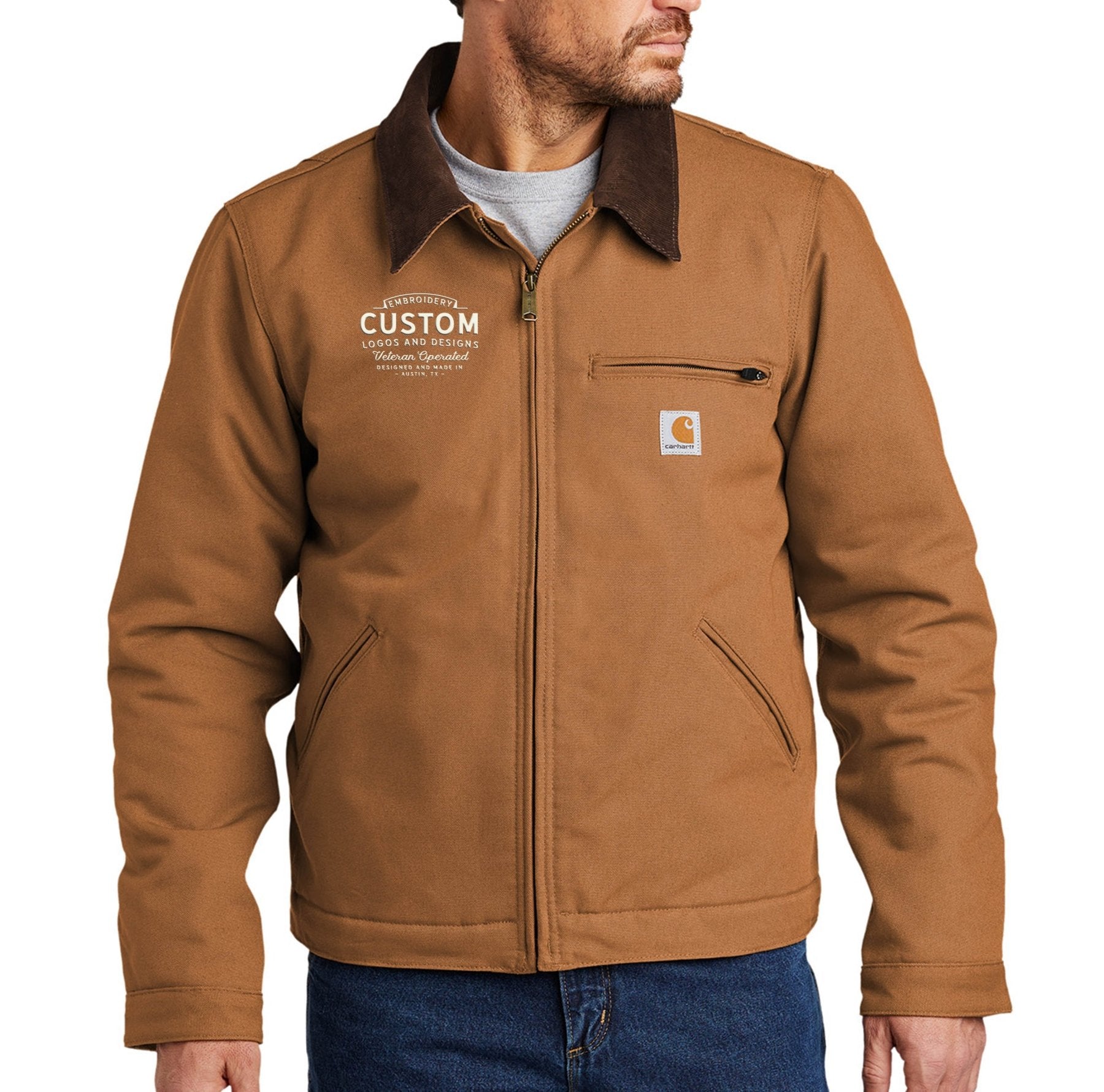 Custom Embroidery - Carhartt® Duck Detroit Jacket - Small - No Discount