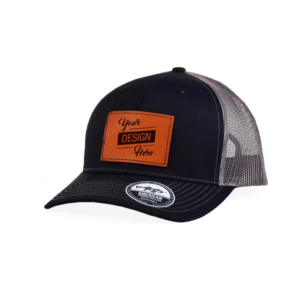 Custom Headwear - Leather Patch - No Discount