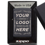 Custom Logo Lighter - Matte Black - Lighter