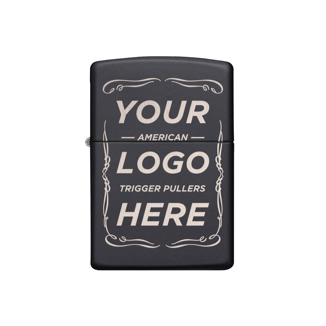 Custom Logo Lighter - Matte Black - Lighter