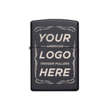 Custom Logo Lighter - Matte Black - Lighter