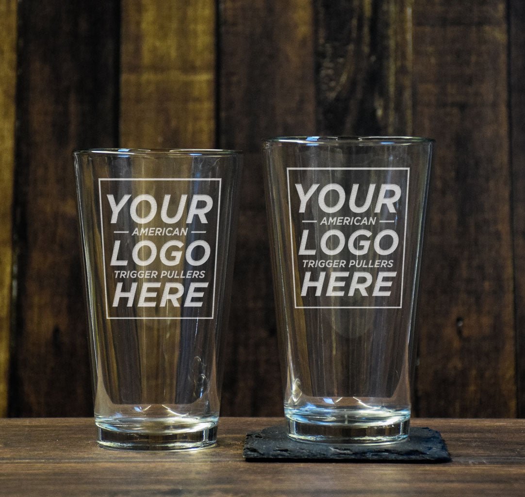 Custom Pint Glass Set - Set of 2 - Glassware