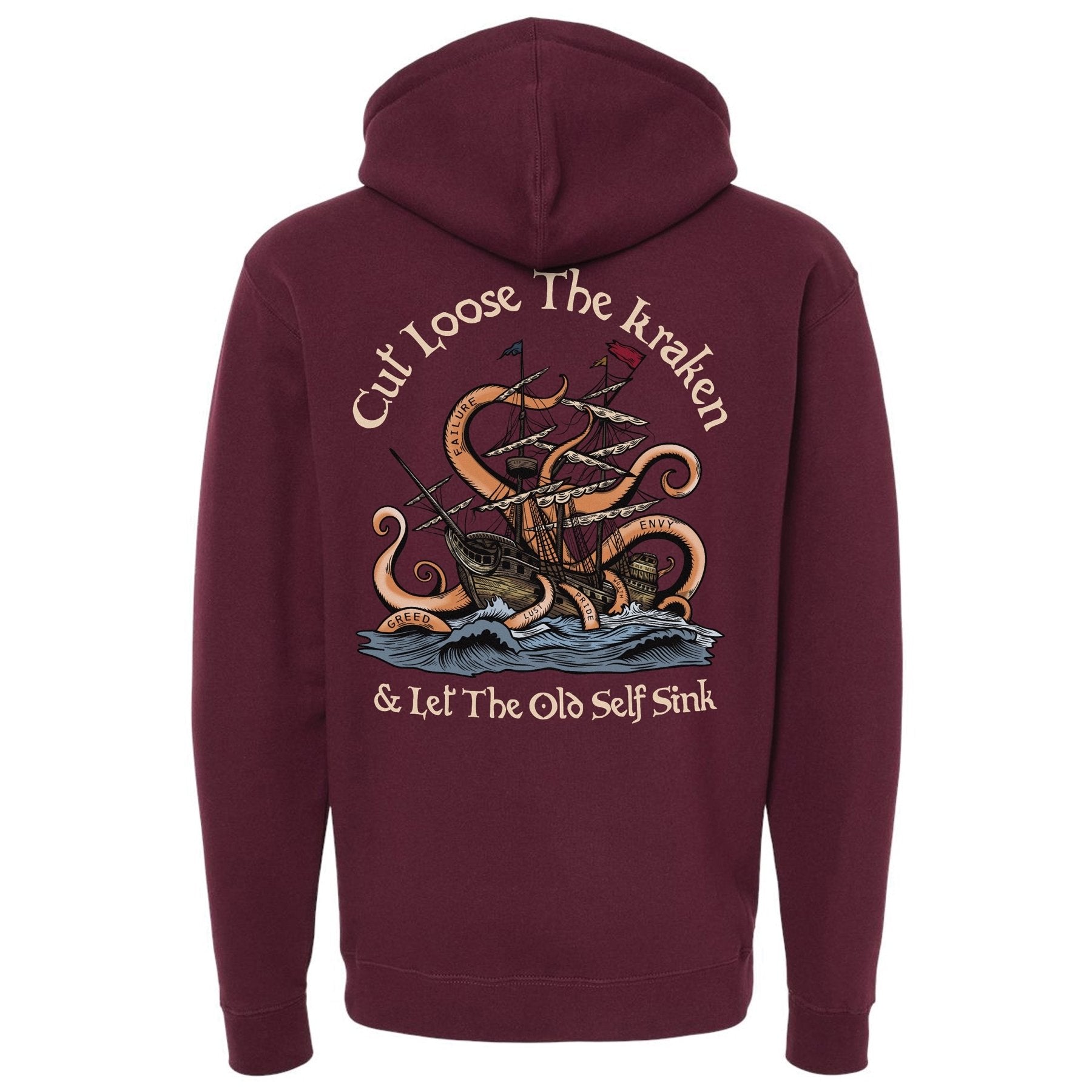 Cut Loose The Kraken Hoodie - Small - Hoodie